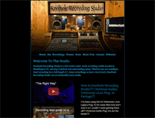 Tablet Screenshot of knotholerecordingstudio.com